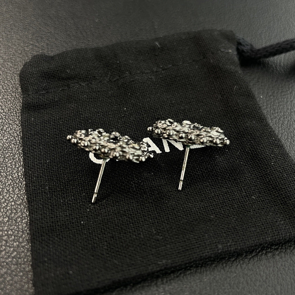 Chanel - Other - Metal alloy with crystal rhinestone embellishments - Black