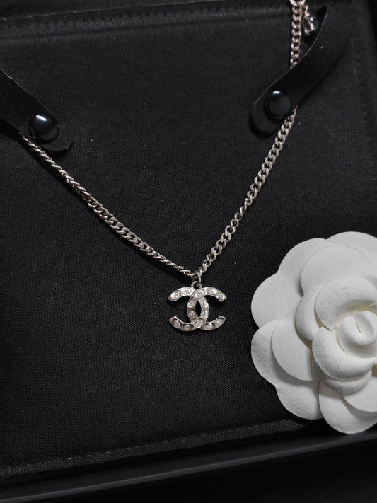 Chanel - Other - Metal alloy with crystal rhinestones and imitation pearls. - Silver