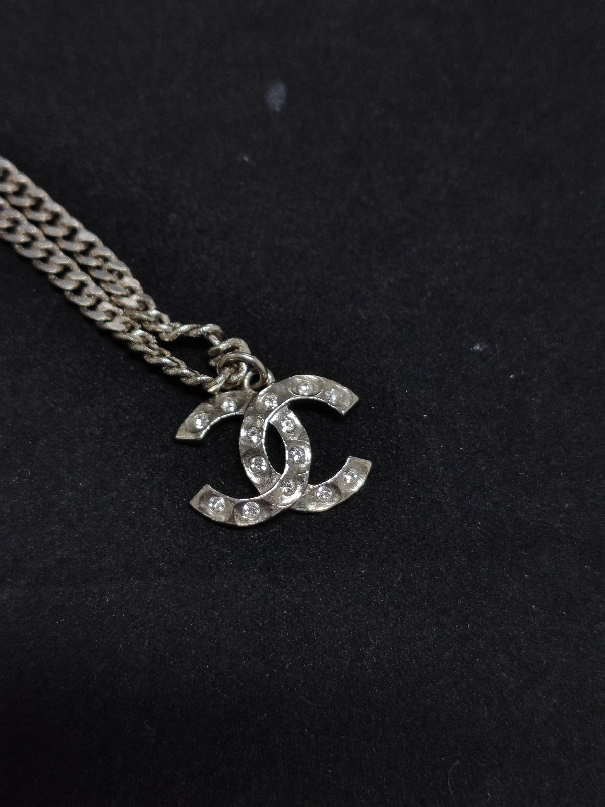 Chanel - Other - Metal alloy with crystal rhinestones and imitation pearls. - Silver