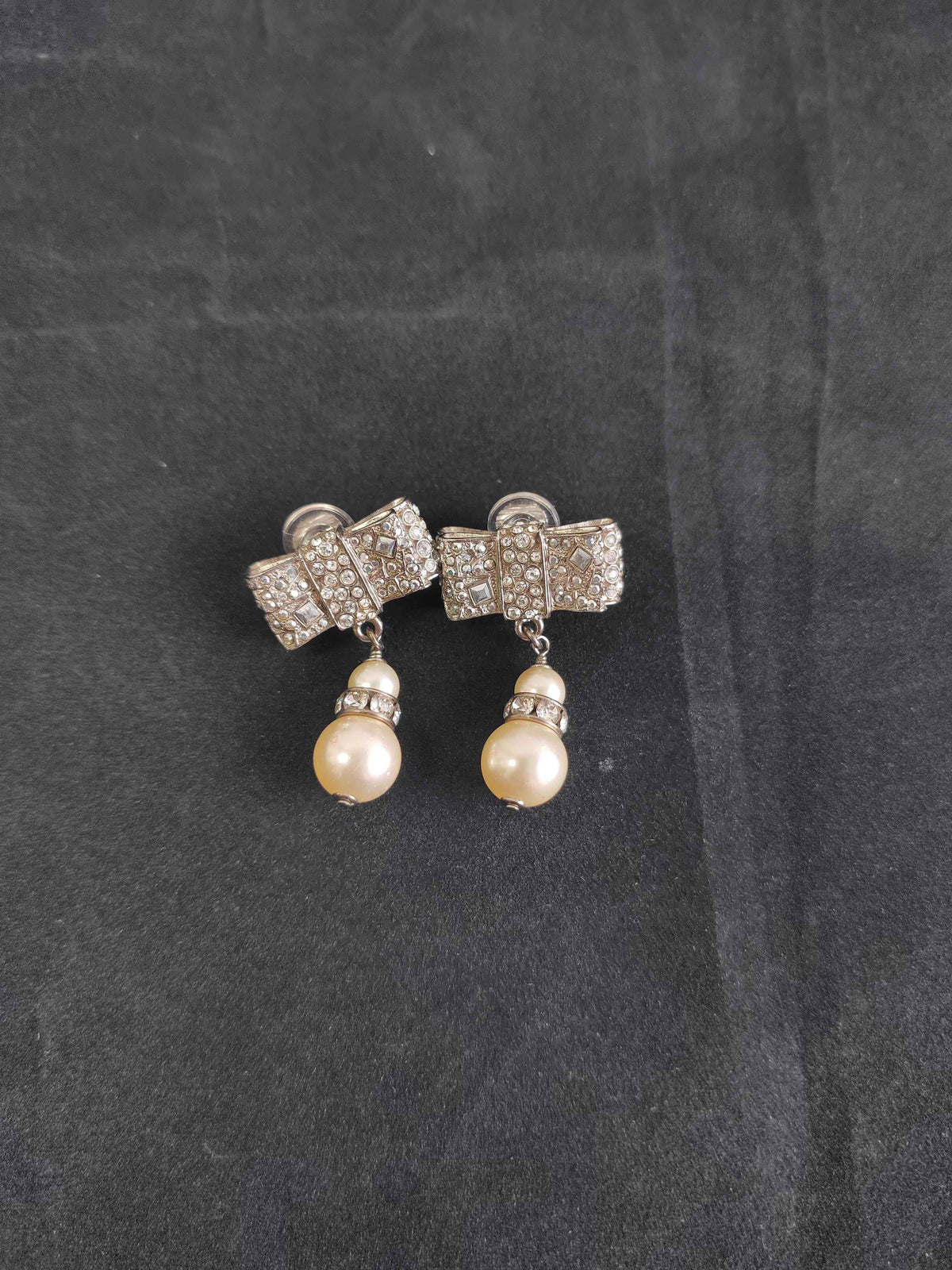 Chanel - Other - Metal alloy with faux pearls and crystal embellishments - Silver