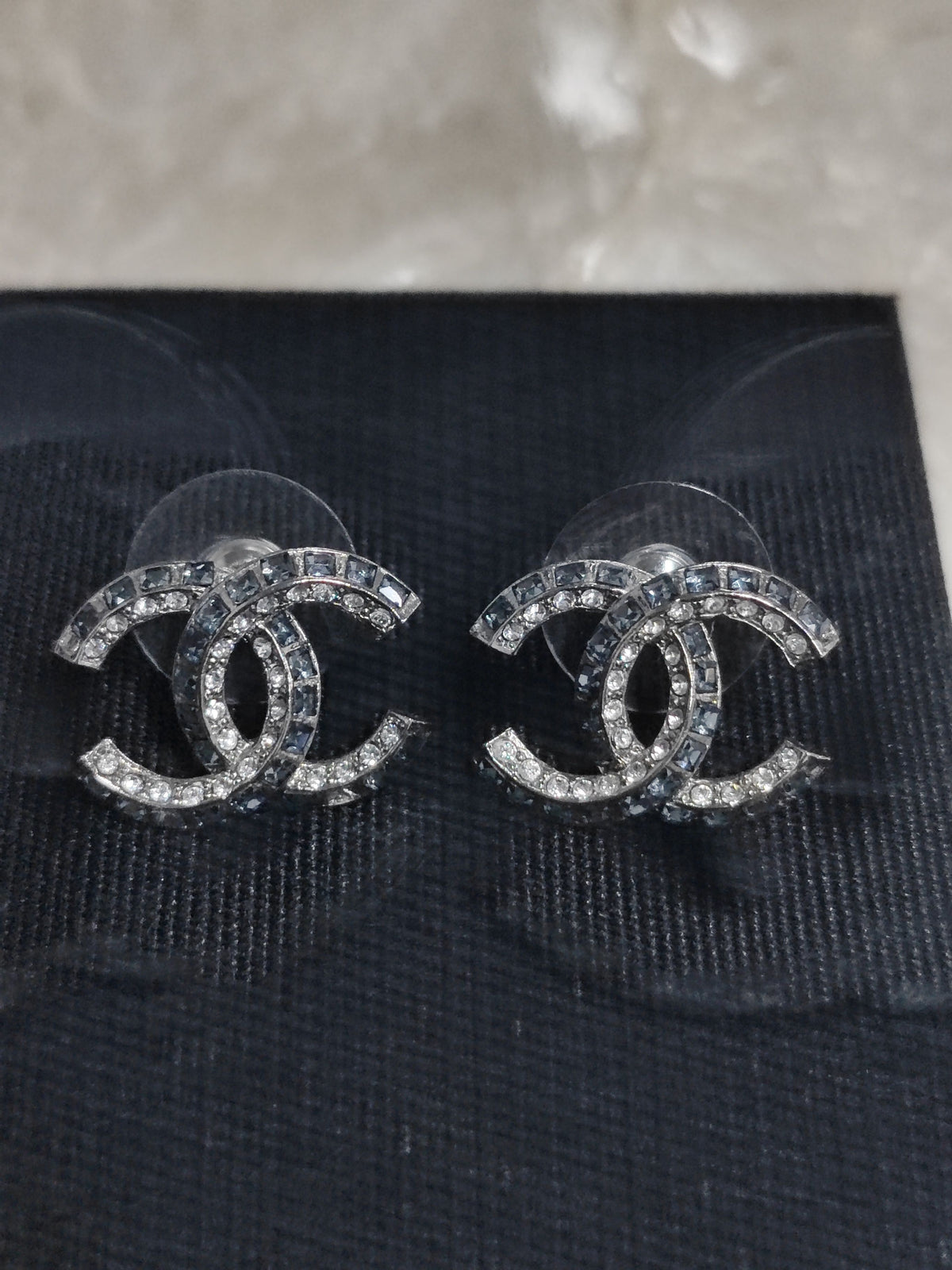 Chanel - Other - Metal setting with blue and clear rhinestone embellishments - Multicolour