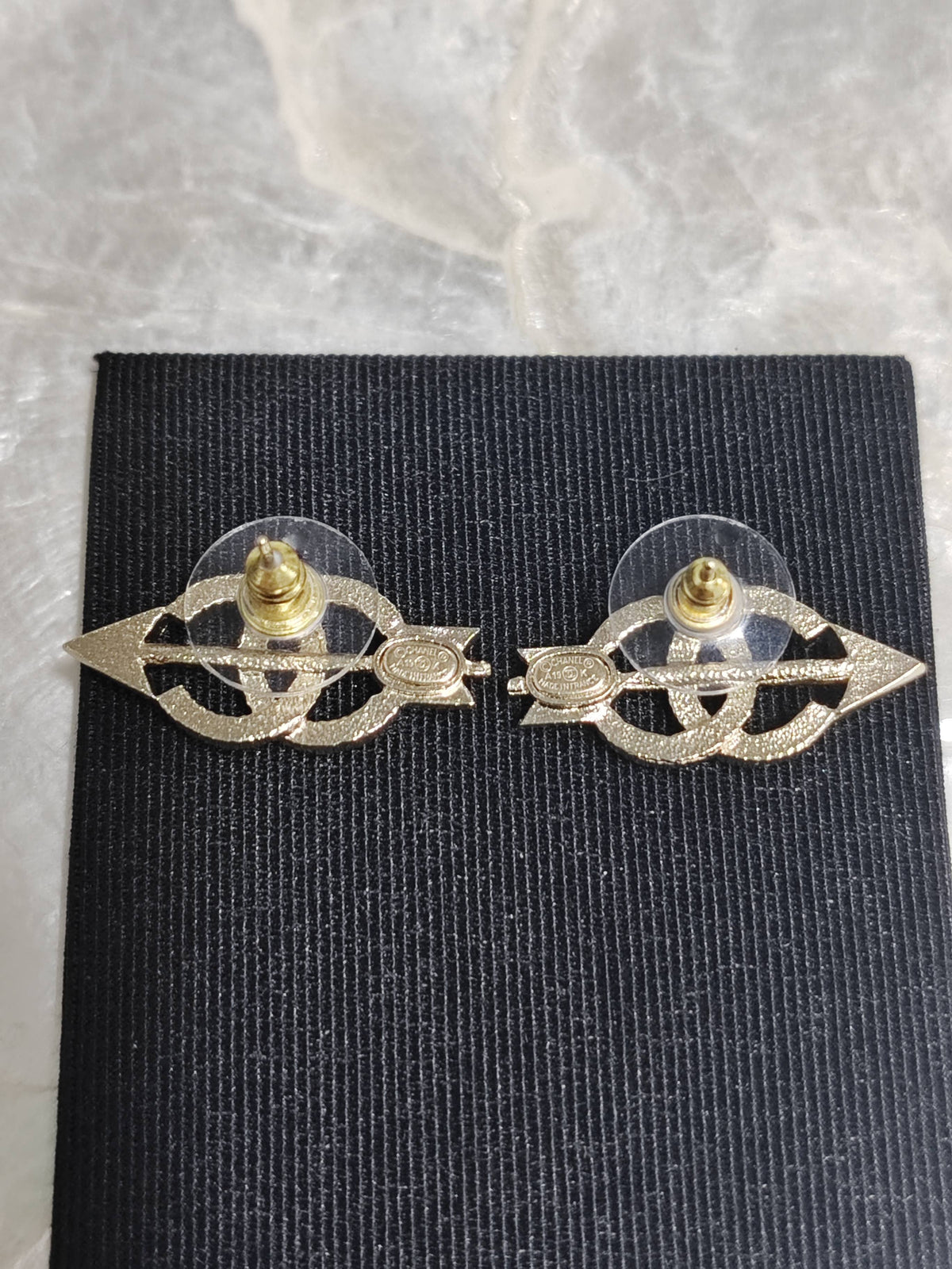 Chanel - Other - Metal with clear rhinestone embellishments; exact composition is unverified. - Silver