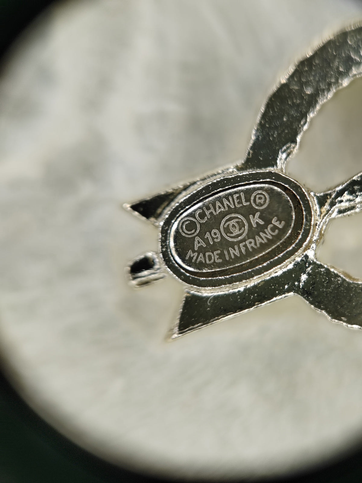 Chanel - Other - Metal with clear rhinestone embellishments; exact composition is unverified. - Silver