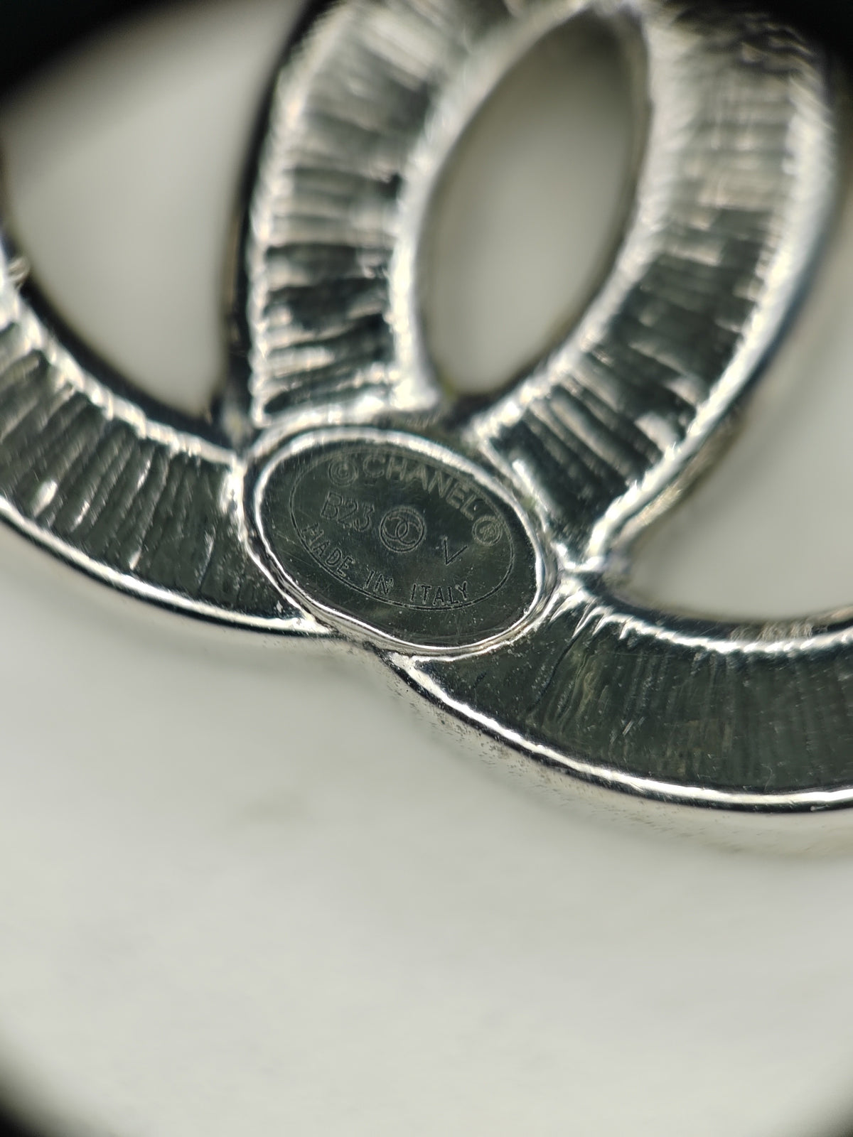 Chanel - Other - Metal with glass rhinestones; composition is not confirmed for this pair. - Silver