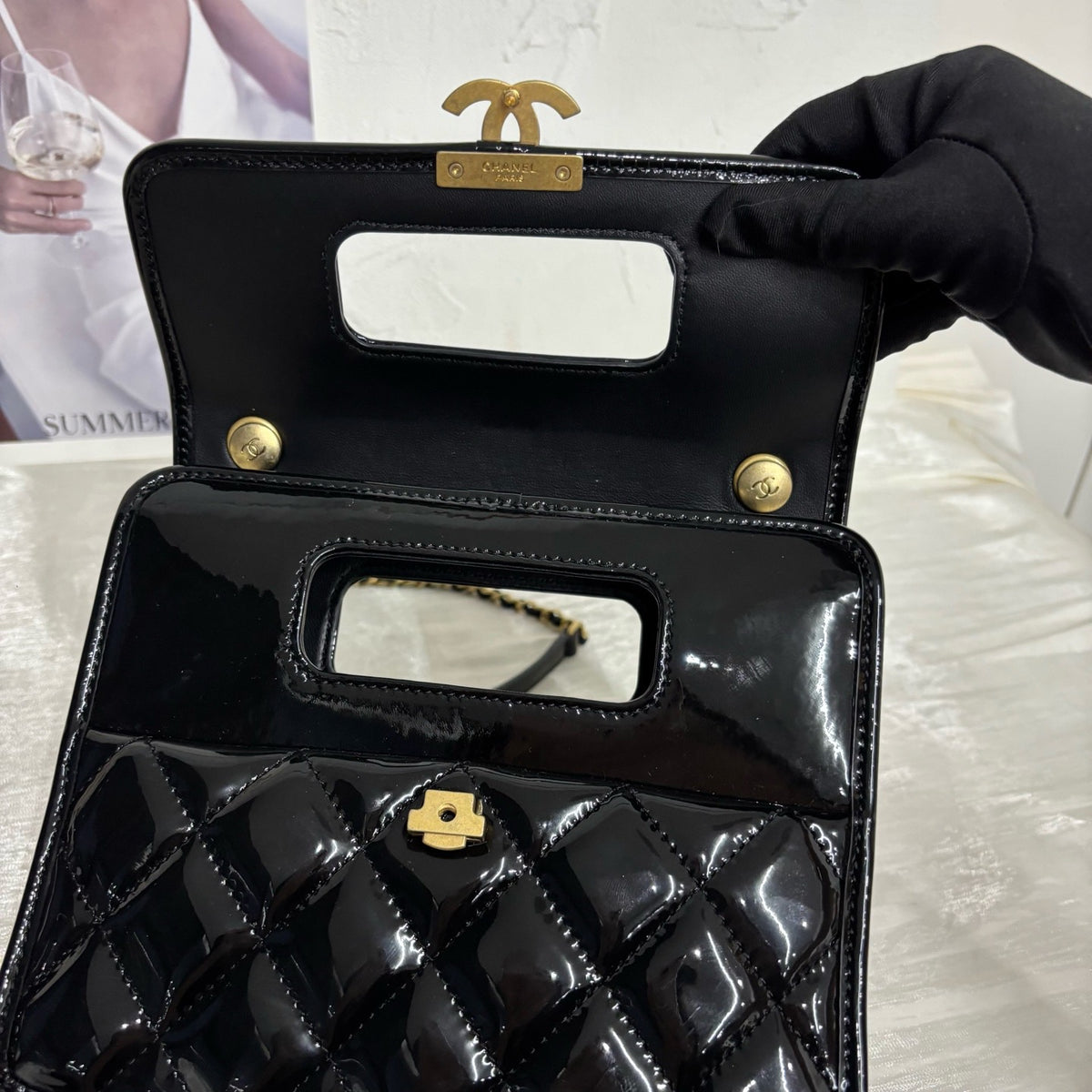 Chanel - Other - Patent leather - Black