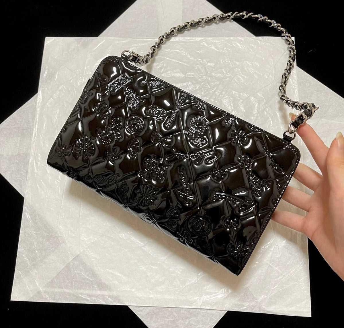 Chanel - Other - Patent leather - Black - (small)