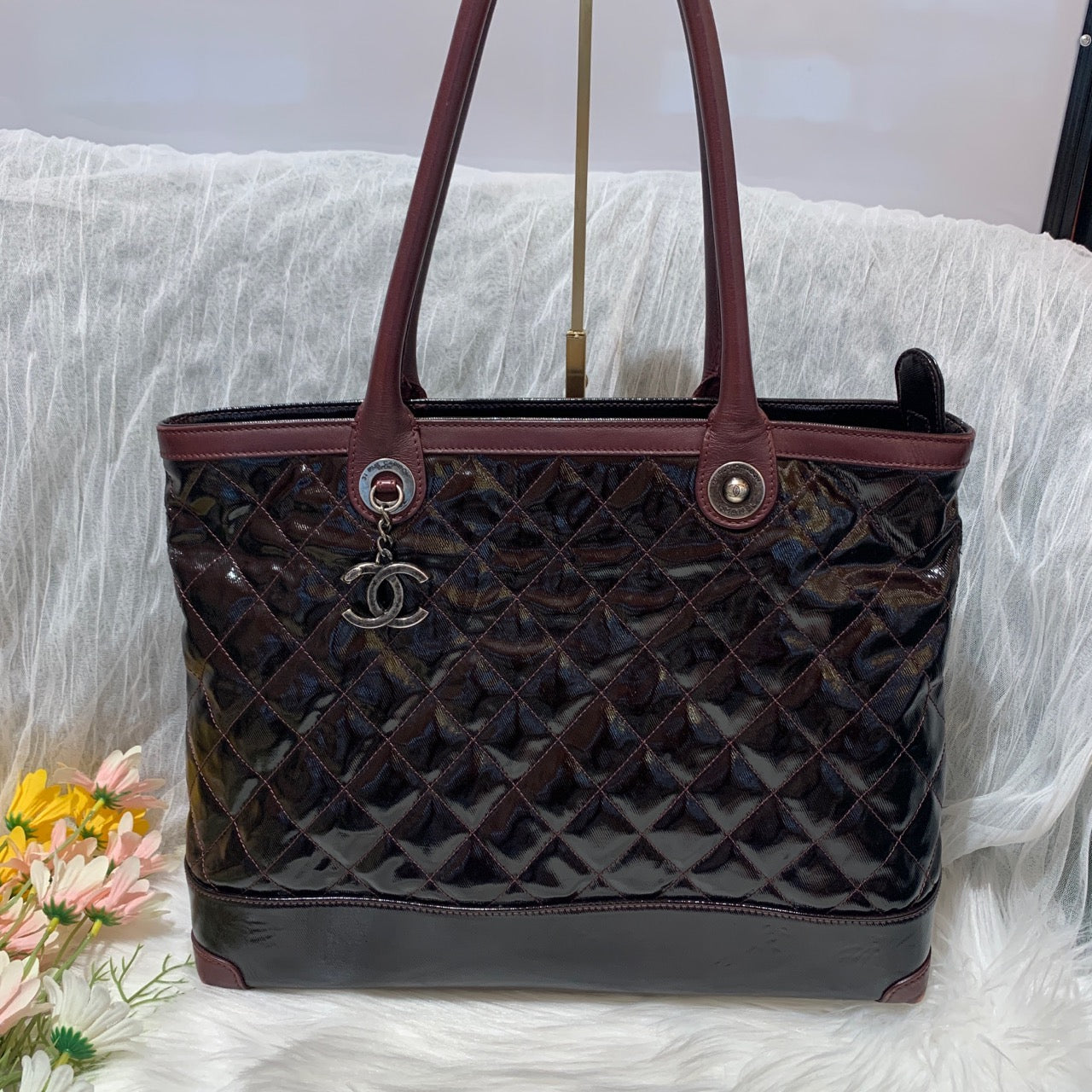 Chanel - Other - Patent leather - Burgundy - (medium)