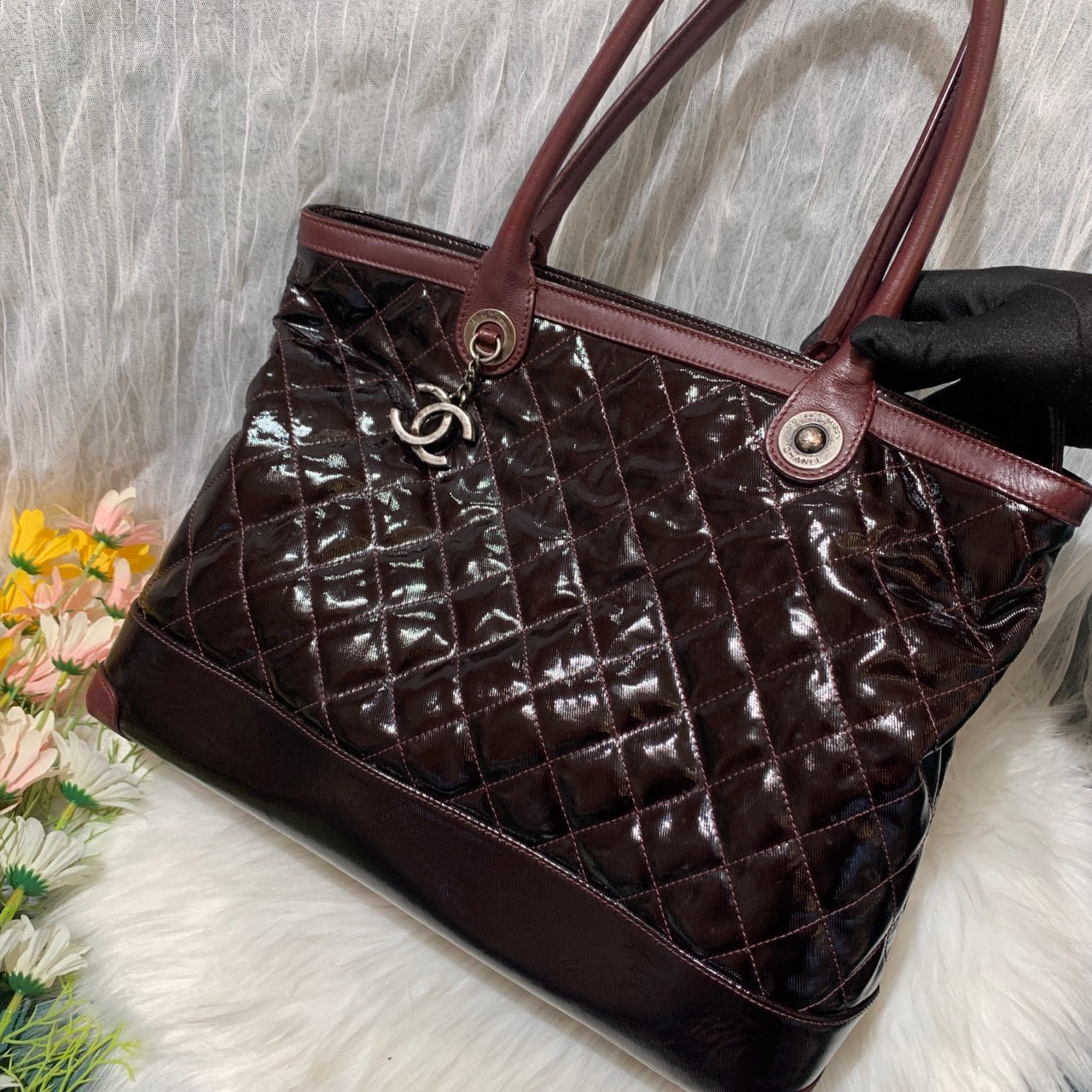 Chanel - Other - Patent leather - Burgundy - (medium)