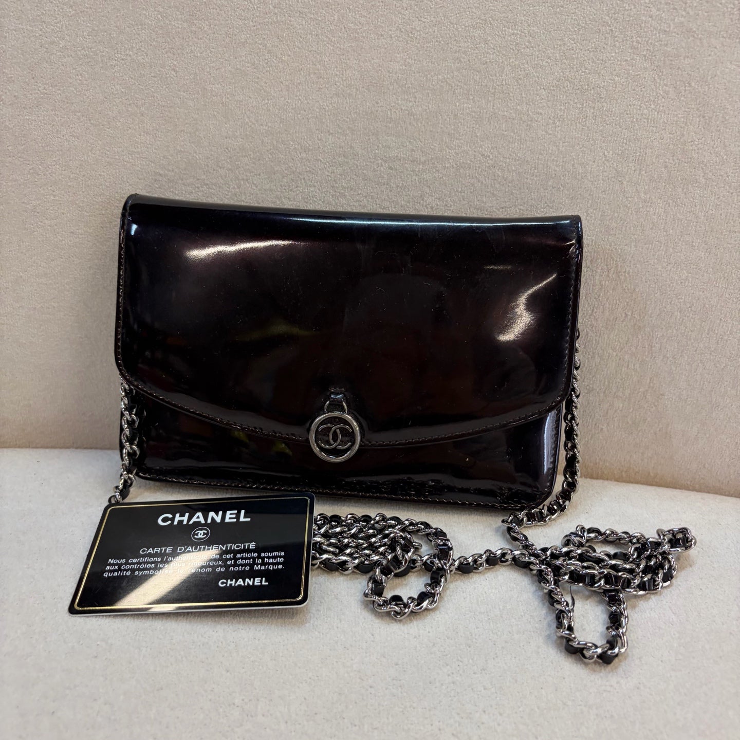 Chanel - Other - Patent leather - Burgundy - (mini)