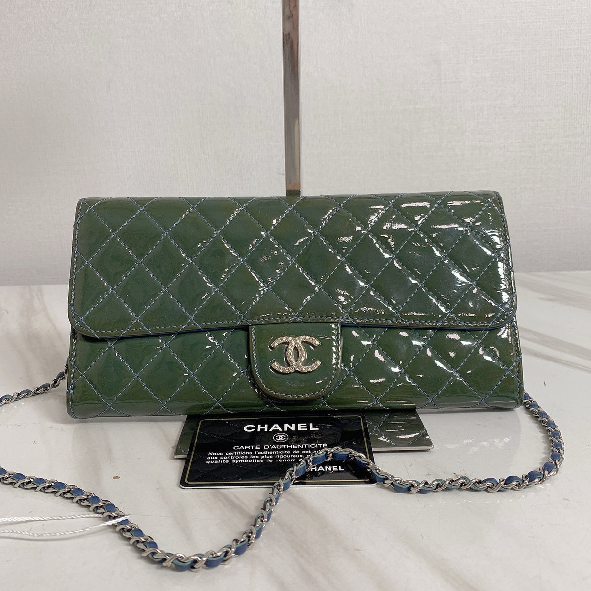 Chanel - Other - Patent leather - Green - (small)