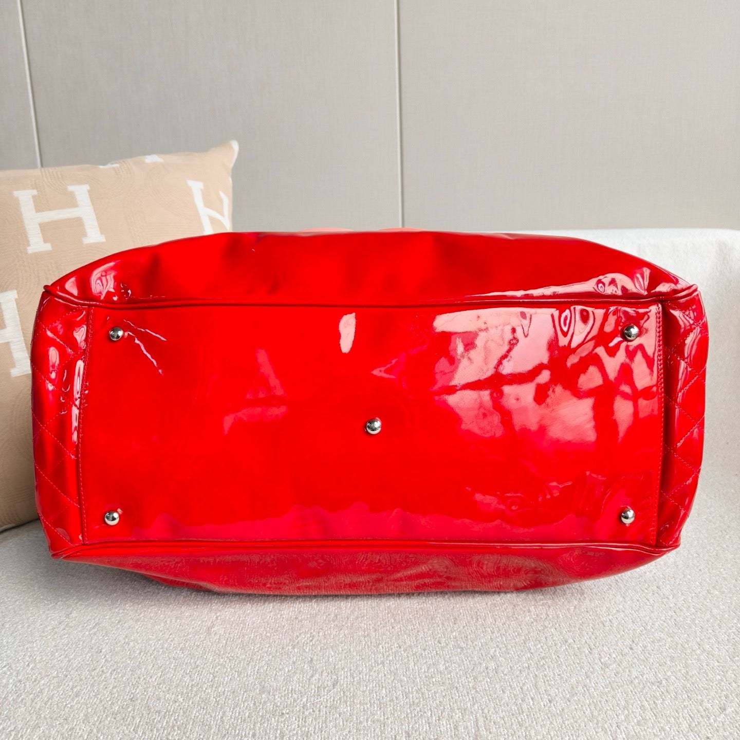Chanel - Other - Patent leather - Red with pink accents - (Large)