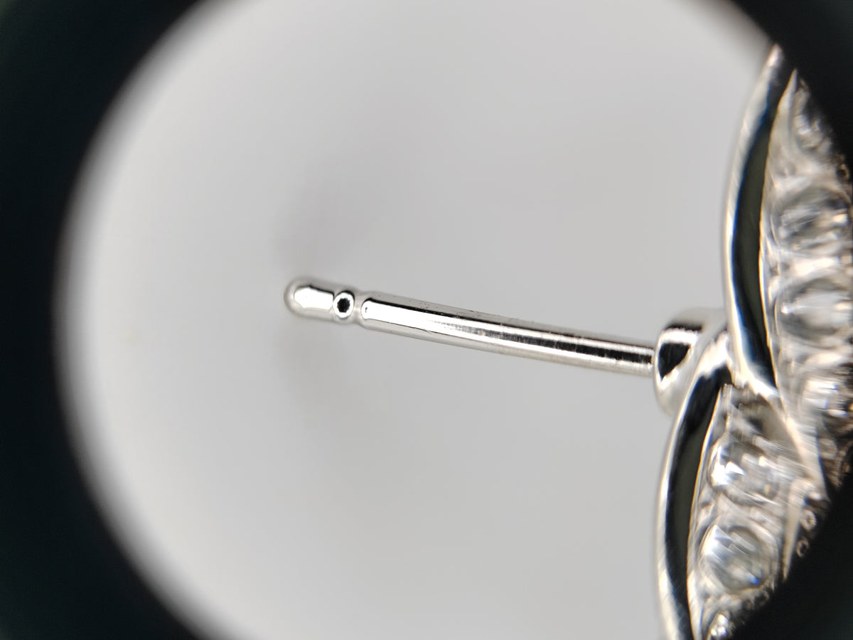 Chanel - Other - Silver-tone base metal with clear glass crystal embellishments. - Silver