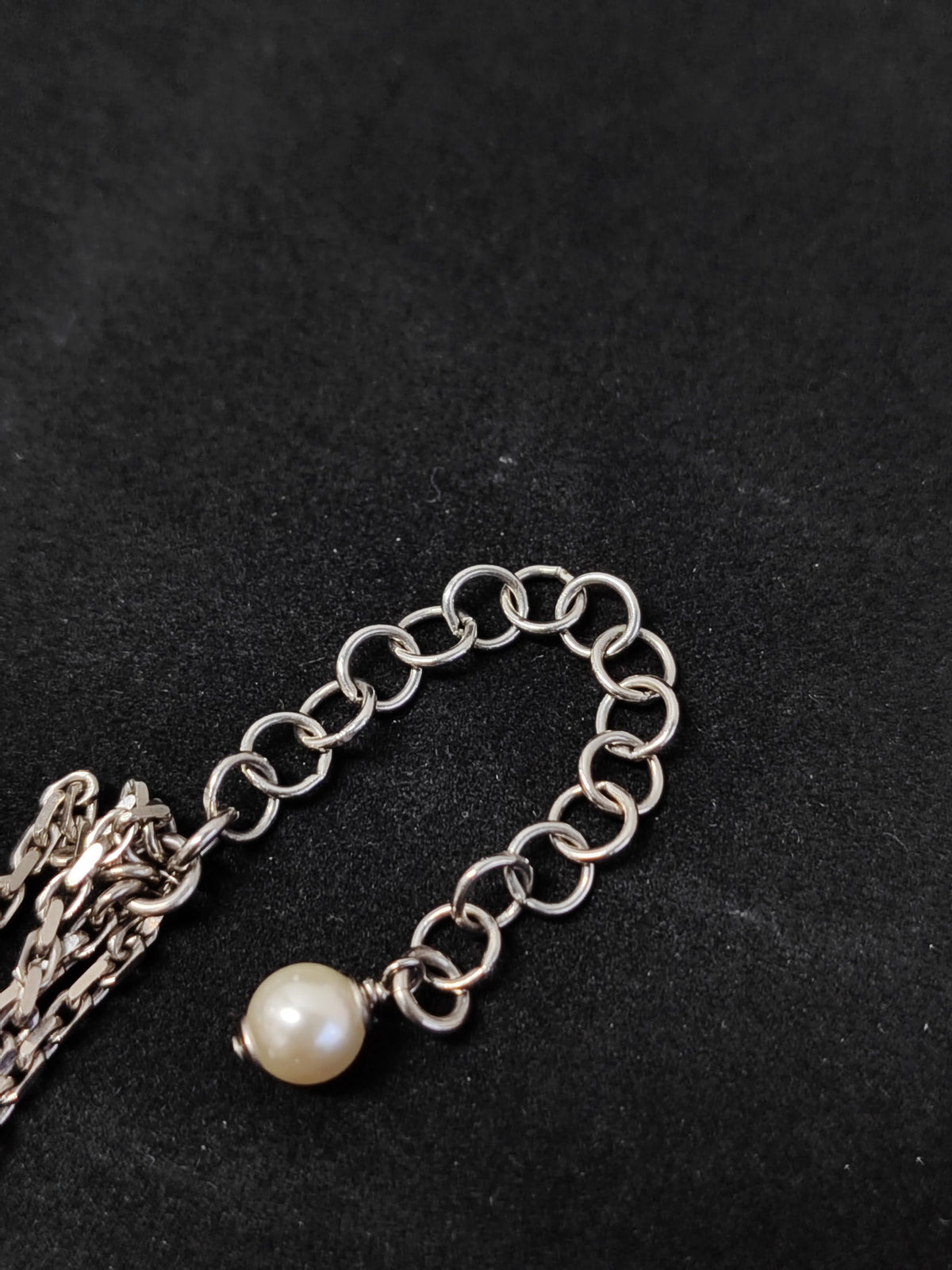 Chanel - Other - Silver-tone base metal with faux pearls and rhinestone crystals - Silver