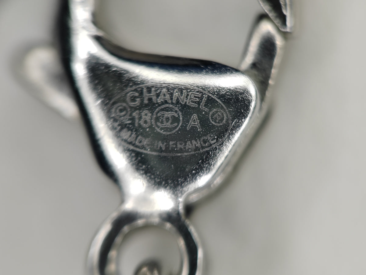 Chanel - Other - Silver-tone base metal with faux pearls and rhinestone crystals - Silver