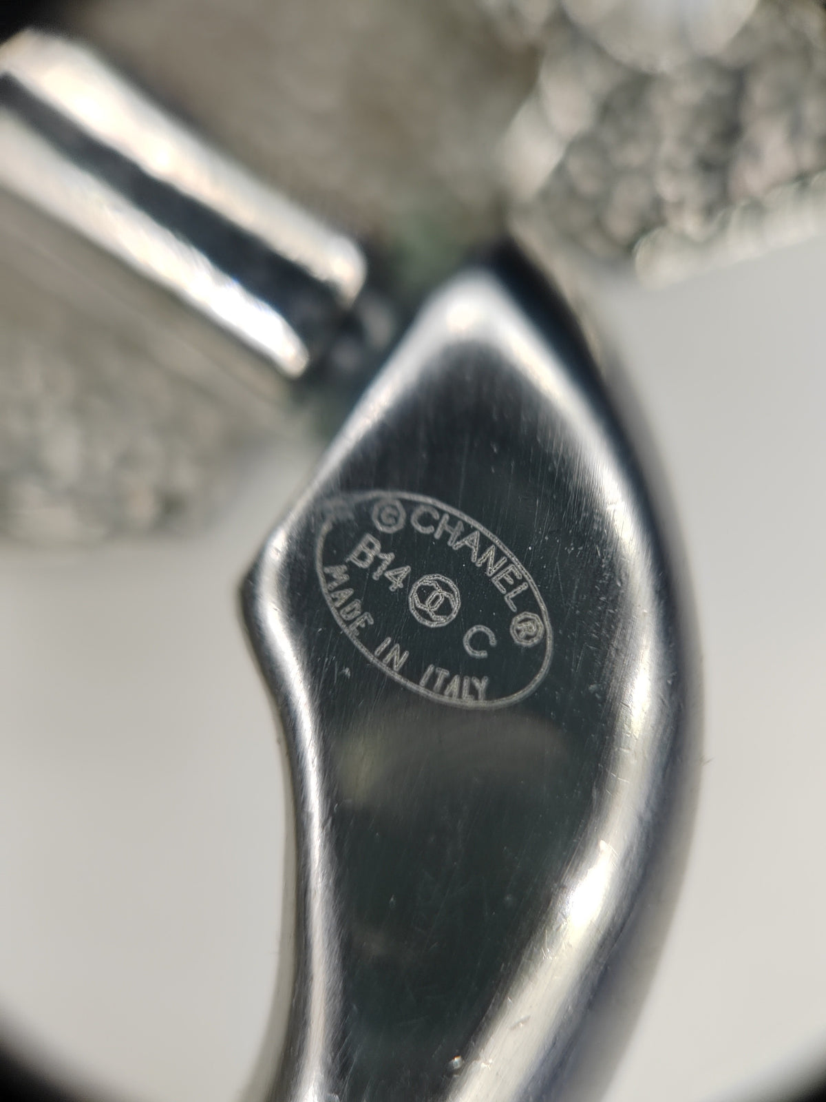 Chanel - Other - Silver-tone metal with crystal embellishments; metal composition is unspecified. - Silver