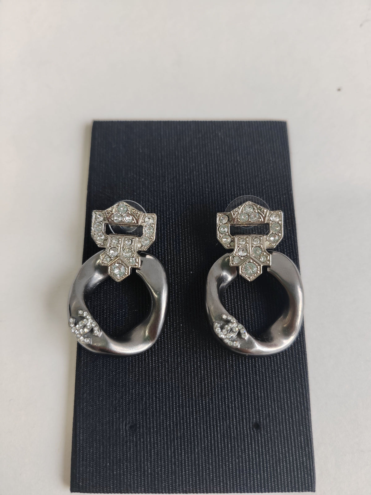 Chanel - Other - Silver-tone metal with crystal embellishments; metal composition is unspecified. - Silver