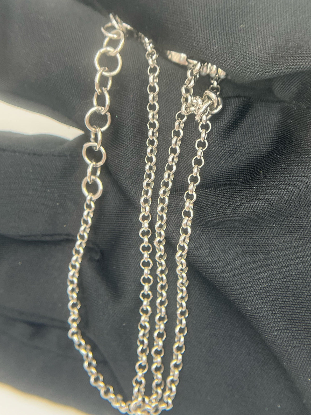 Chanel - Other - Silver-tone metal with faux pearl and rhinestone accents - Silver - (Medium-long)
