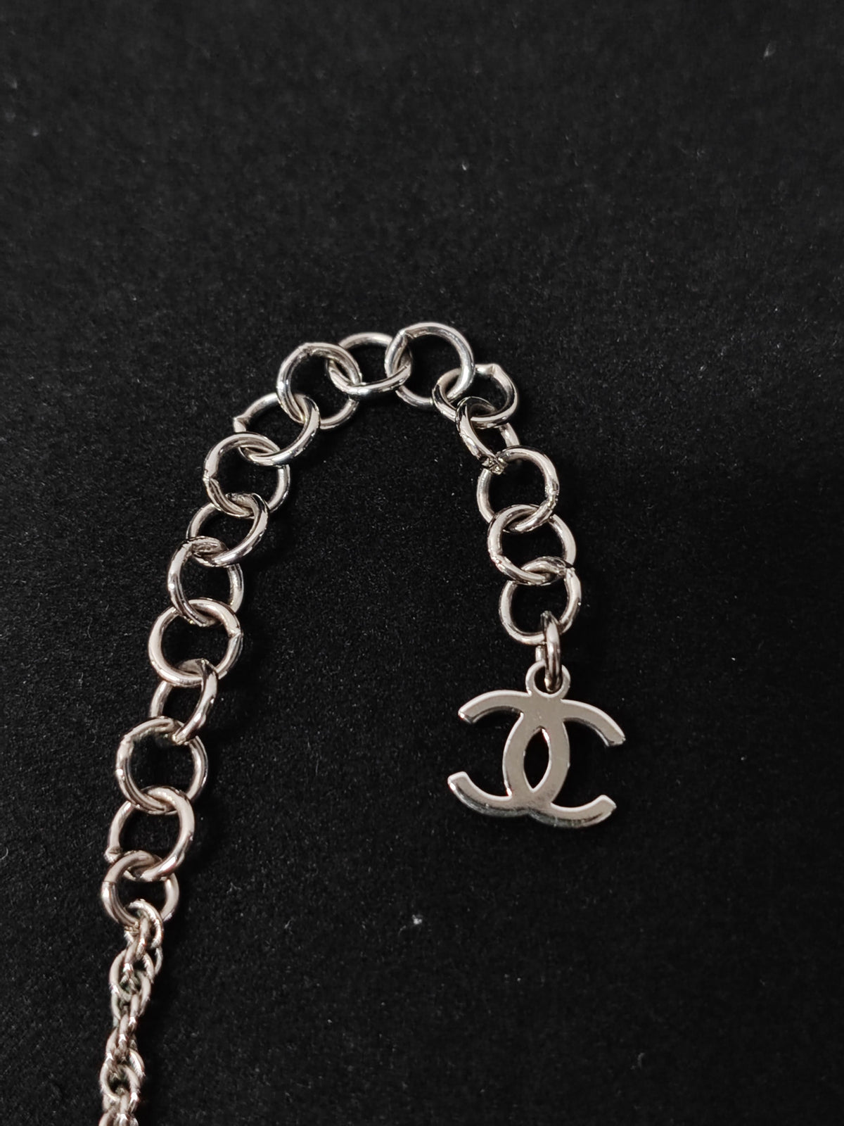 Chanel - Other - Silver-tone metal with faux pearl beads and crystal-like embellishments. - Multicolour