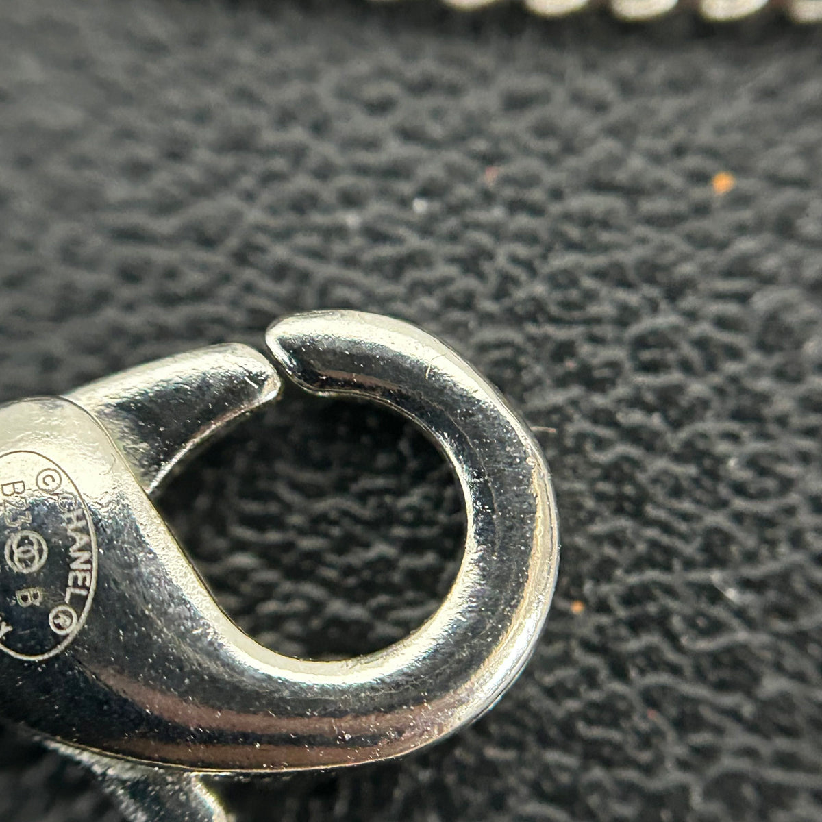 Chanel - Other - Silver-tone metal with faux pearls and crystal accents. - Silver