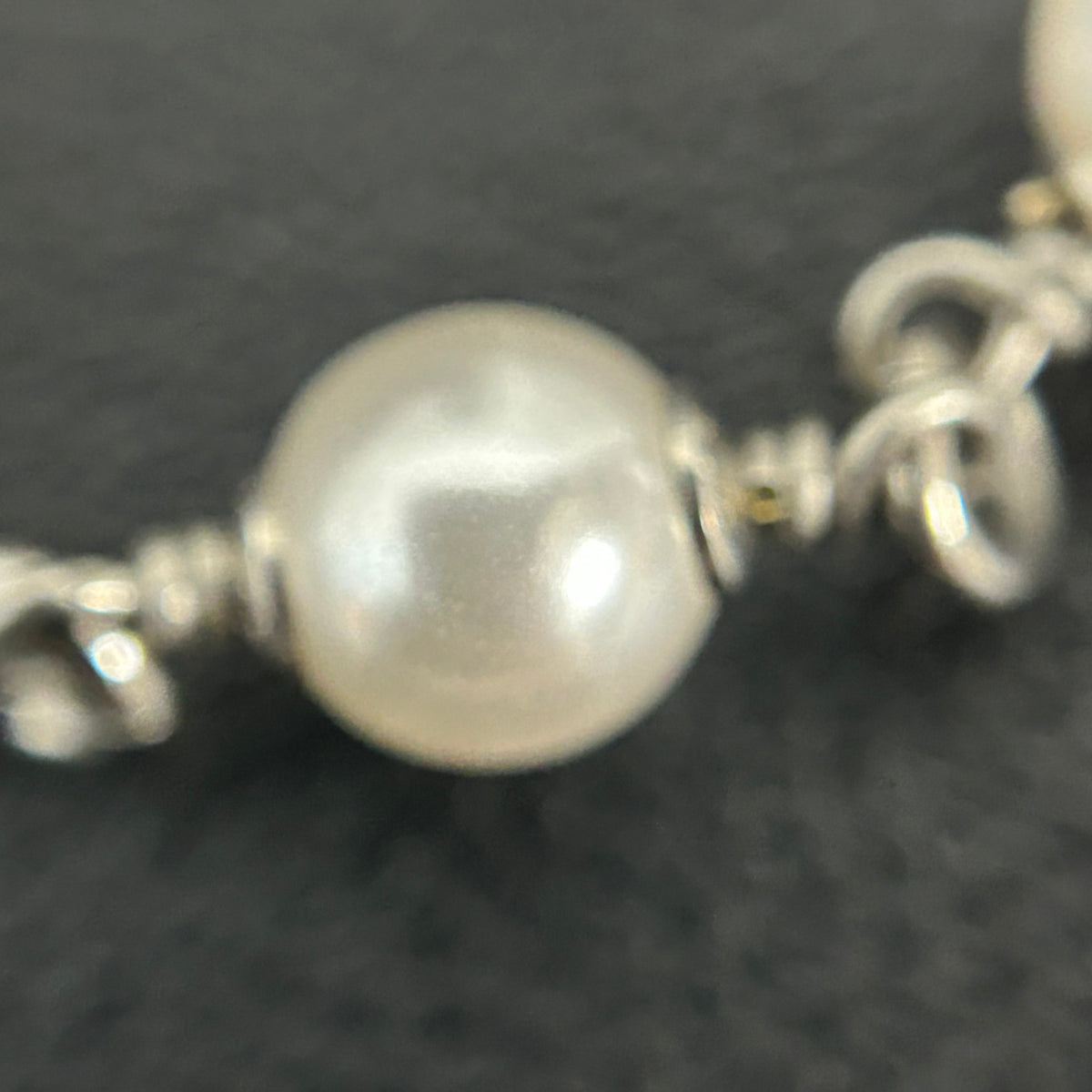 Chanel - Other - Silver-tone metal with faux pearls and crystal accents. - Silver