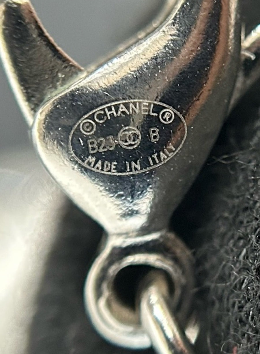 Chanel - Other - Silver-tone metal with faux pearls and crystal accents. - Silver