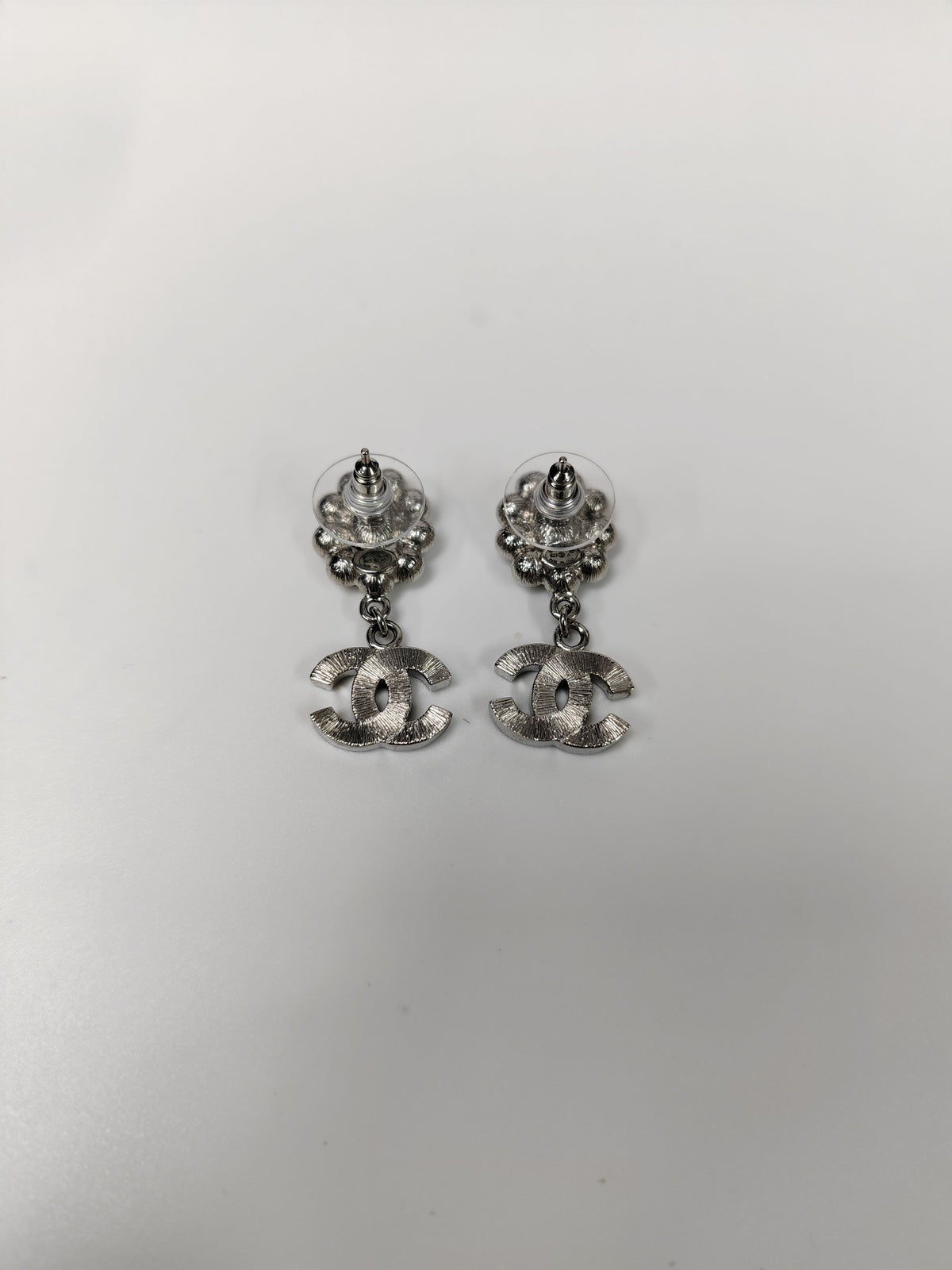 Chanel - Other - Silver-tone metal with glass crystal rhinestones and imitation pearls. - Silver