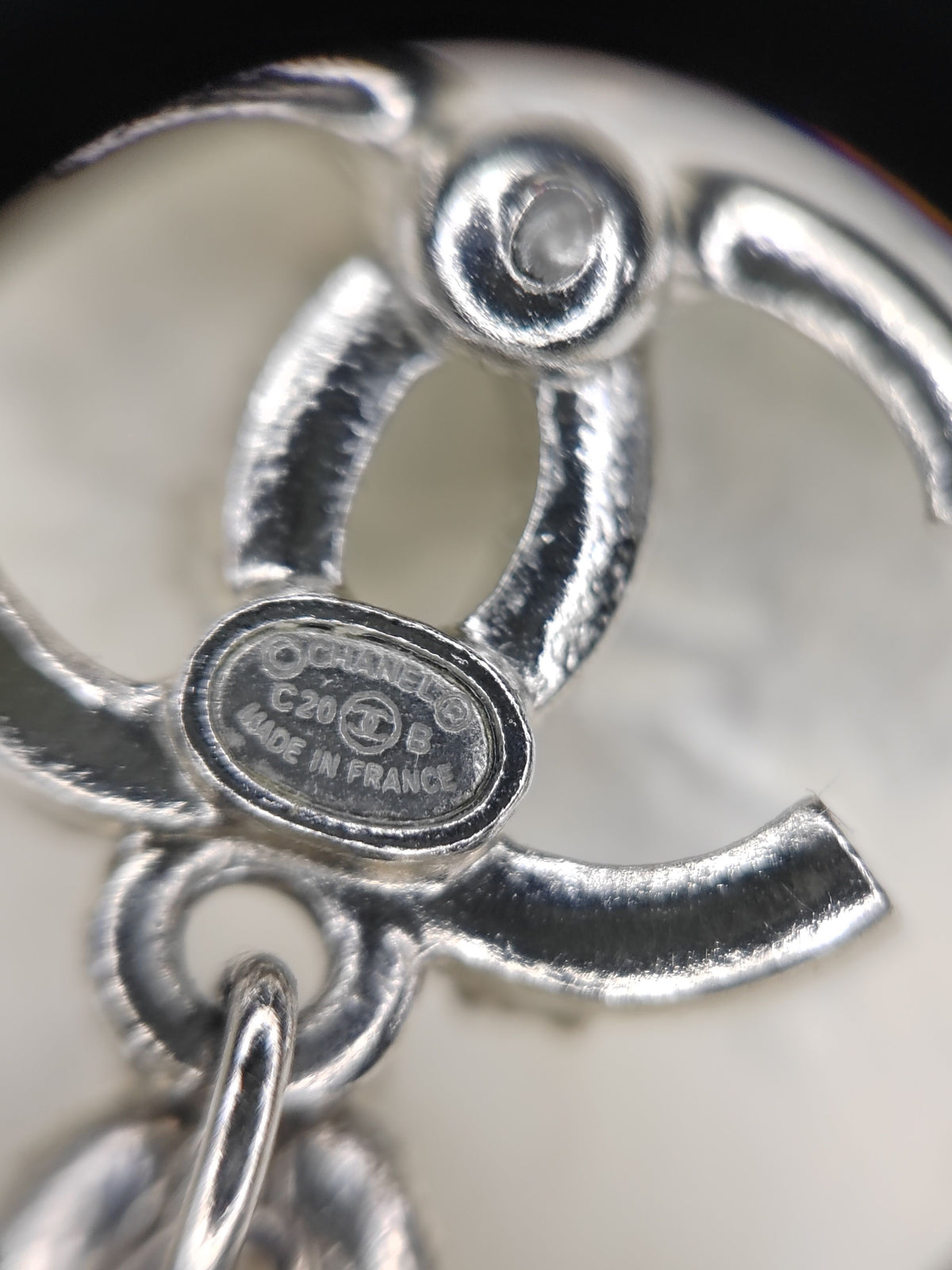 Chanel - Other - Silver-tone metal with imitation pearl and rhinestone embellishments - Silver