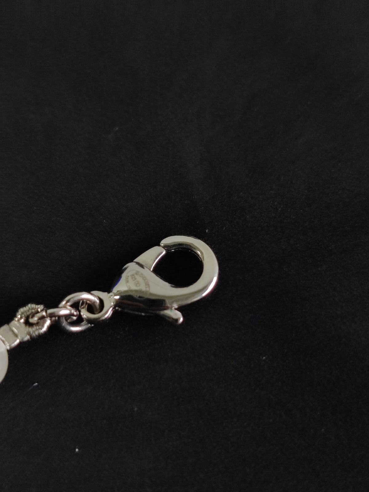 Chanel - Other - Silver-tone metal with imitation pearl beads. - White