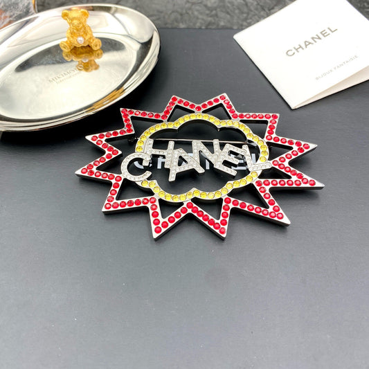 Chanel - Other - Silver-tone metal with rhinestone embellishments. - Multicolour