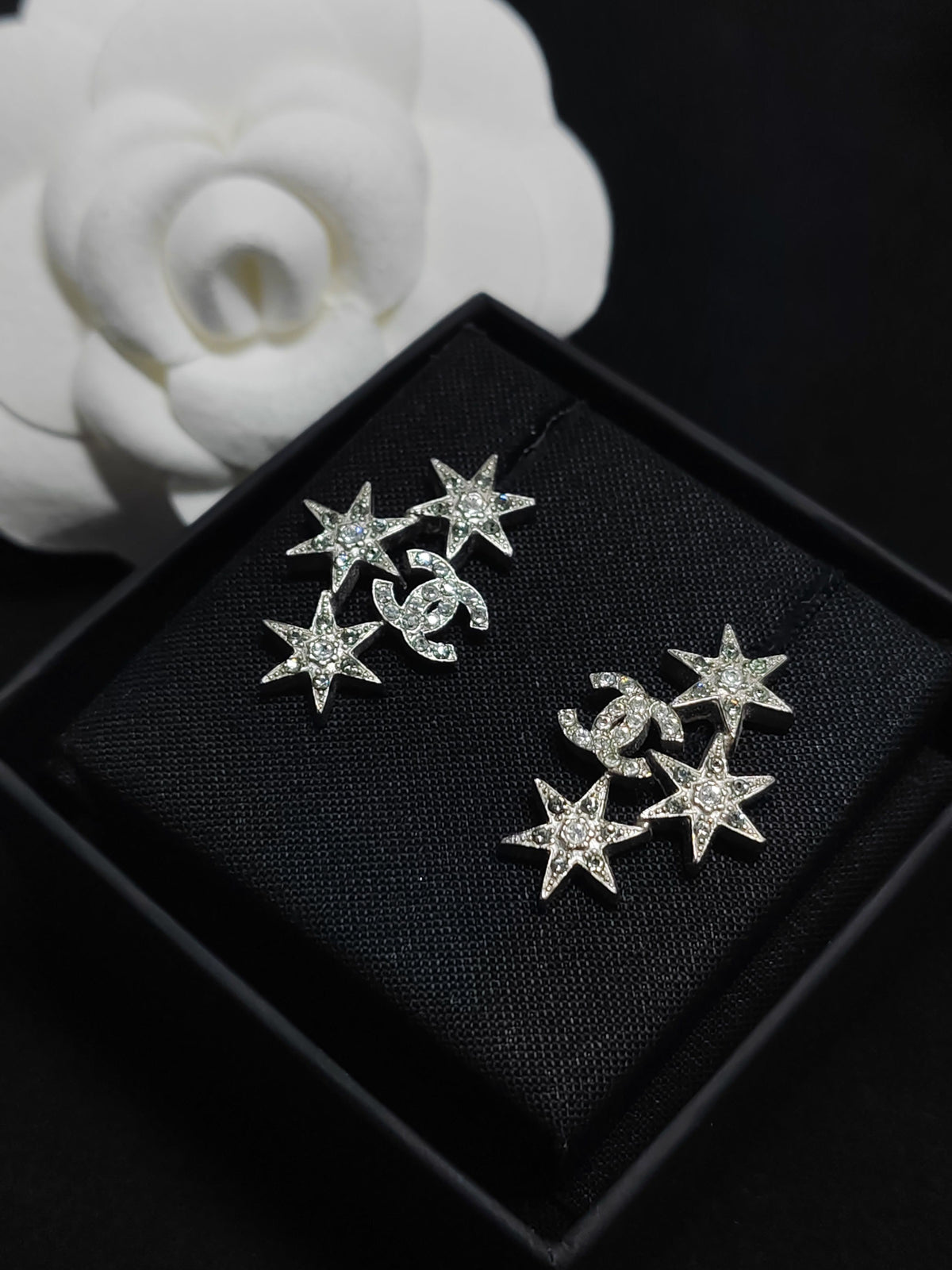 Chanel - Other - Silver-tone metal with rhinestone embellishments - Silver