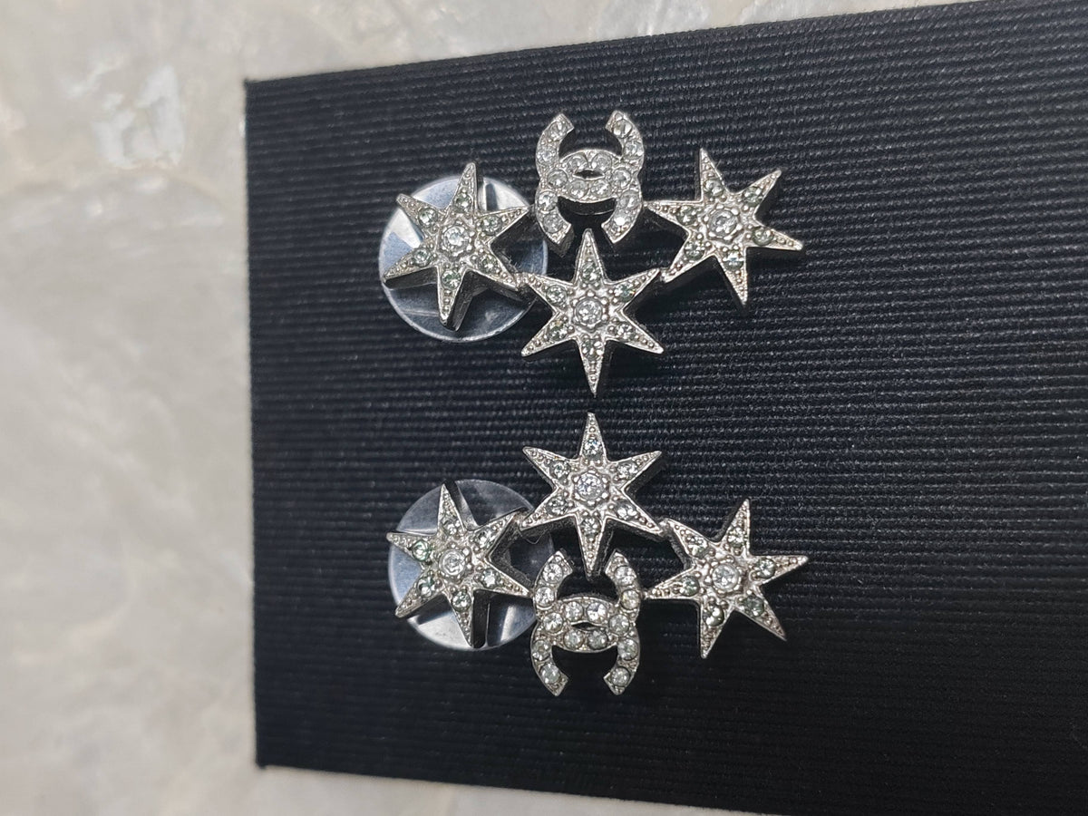 Chanel - Other - Silver-tone metal with rhinestone embellishments - Silver