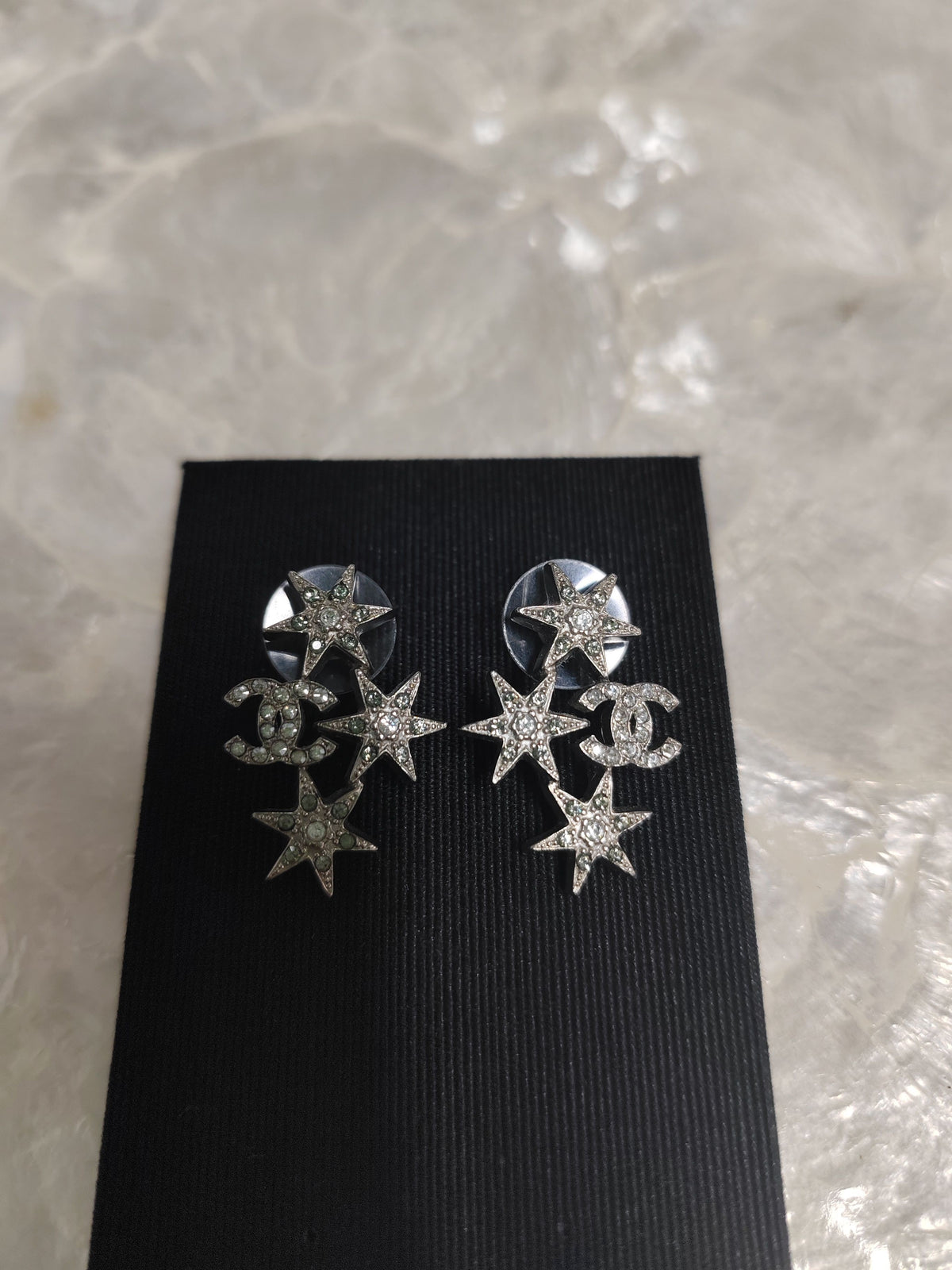 Chanel - Other - Silver-tone metal with rhinestone embellishments - Silver