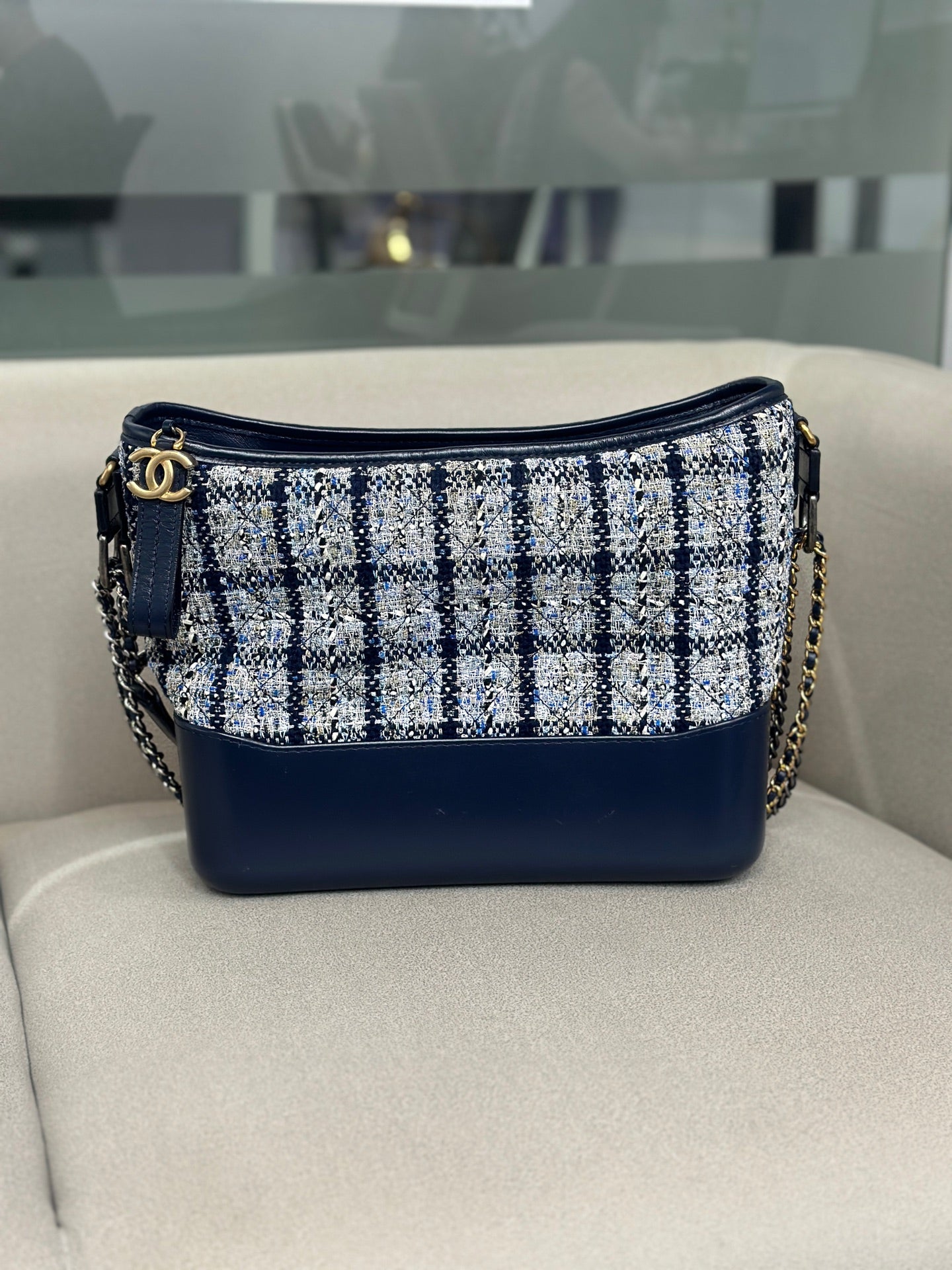 Chanel - Other - Tweed - Blue - (medium)