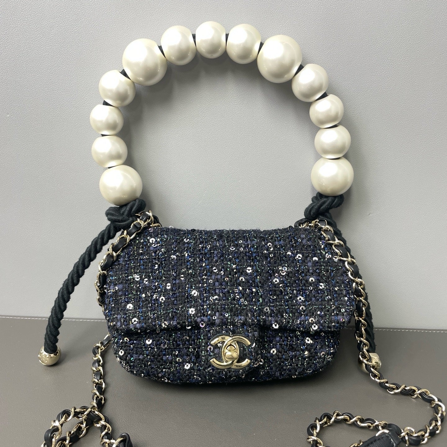 Chanel - Other - Tweed - Blue - (mini)