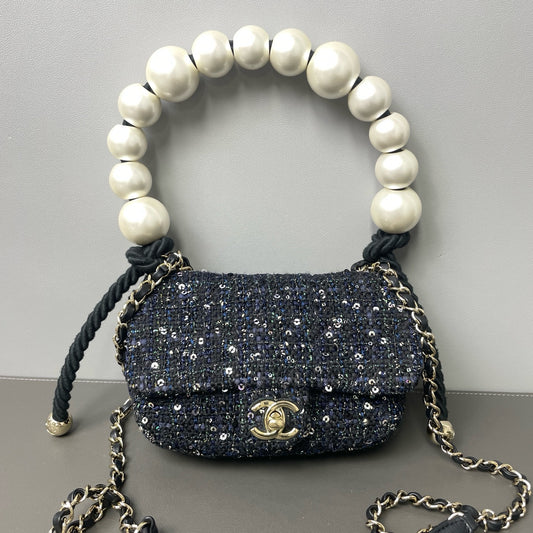 Chanel - Other - Tweed - Blue - (mini)