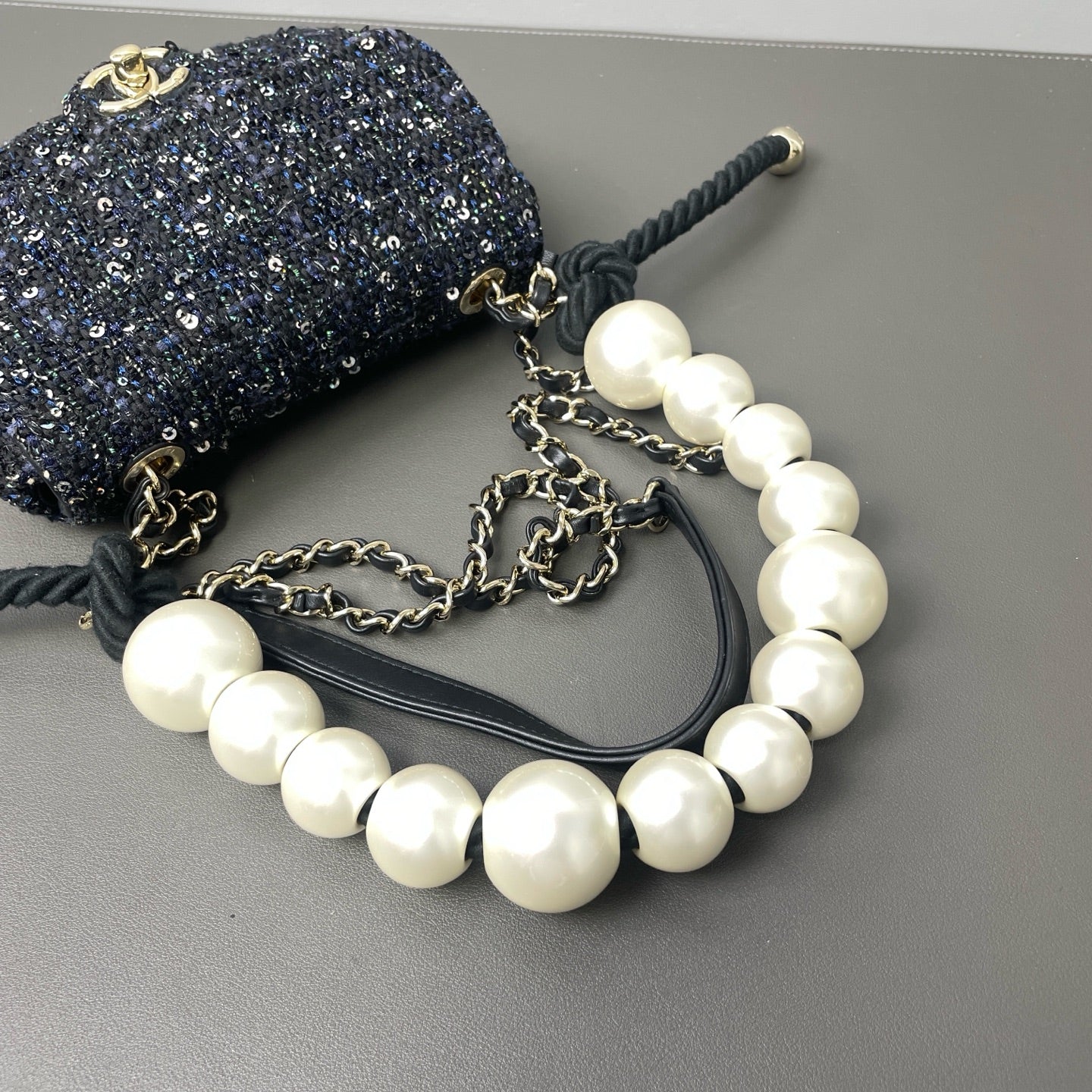 Chanel - Other - Tweed - Blue - (mini)