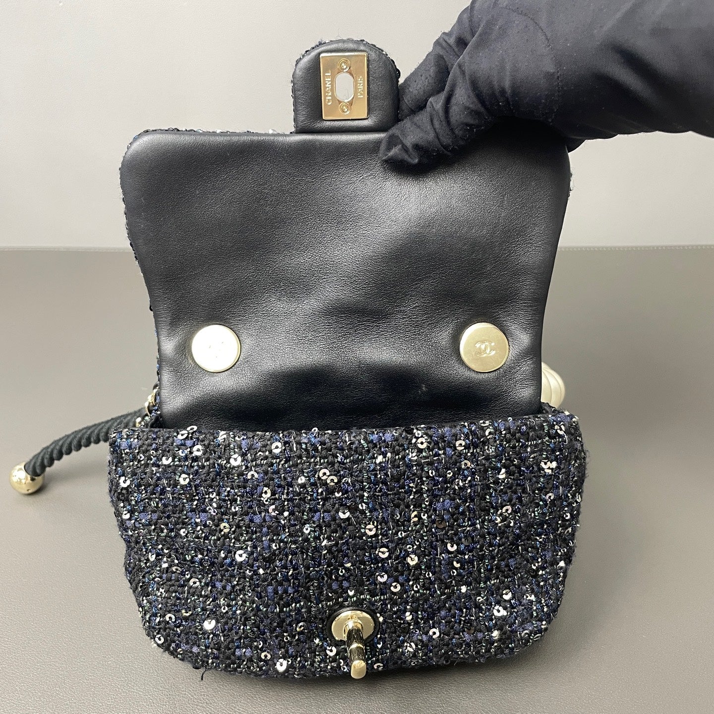 Chanel - Other - Tweed - Blue - (mini)