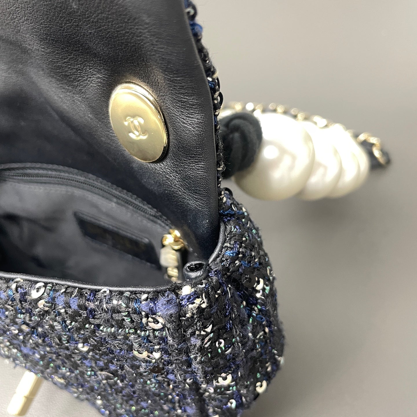 Chanel - Other - Tweed - Blue - (mini)