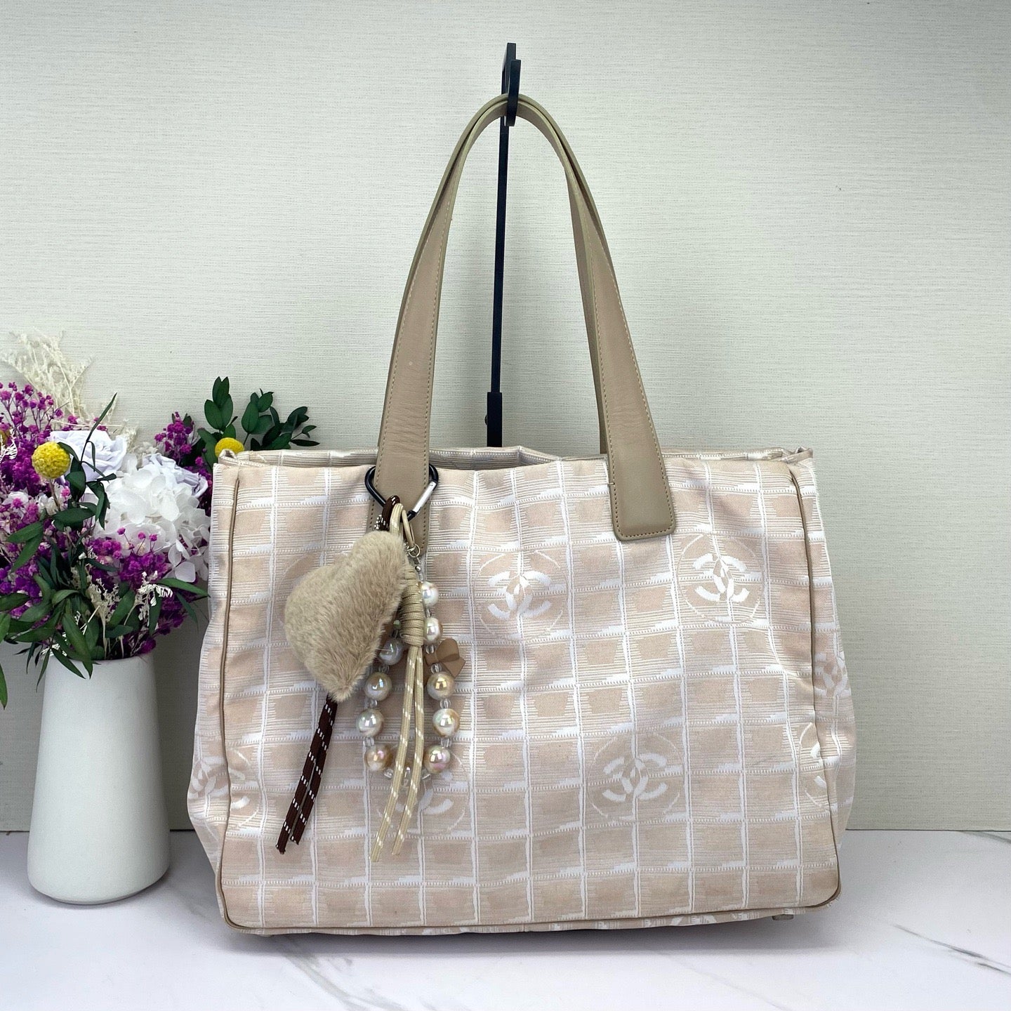 Chanel - Paris Biarritz Tote - Nylon - Champagne - (large)