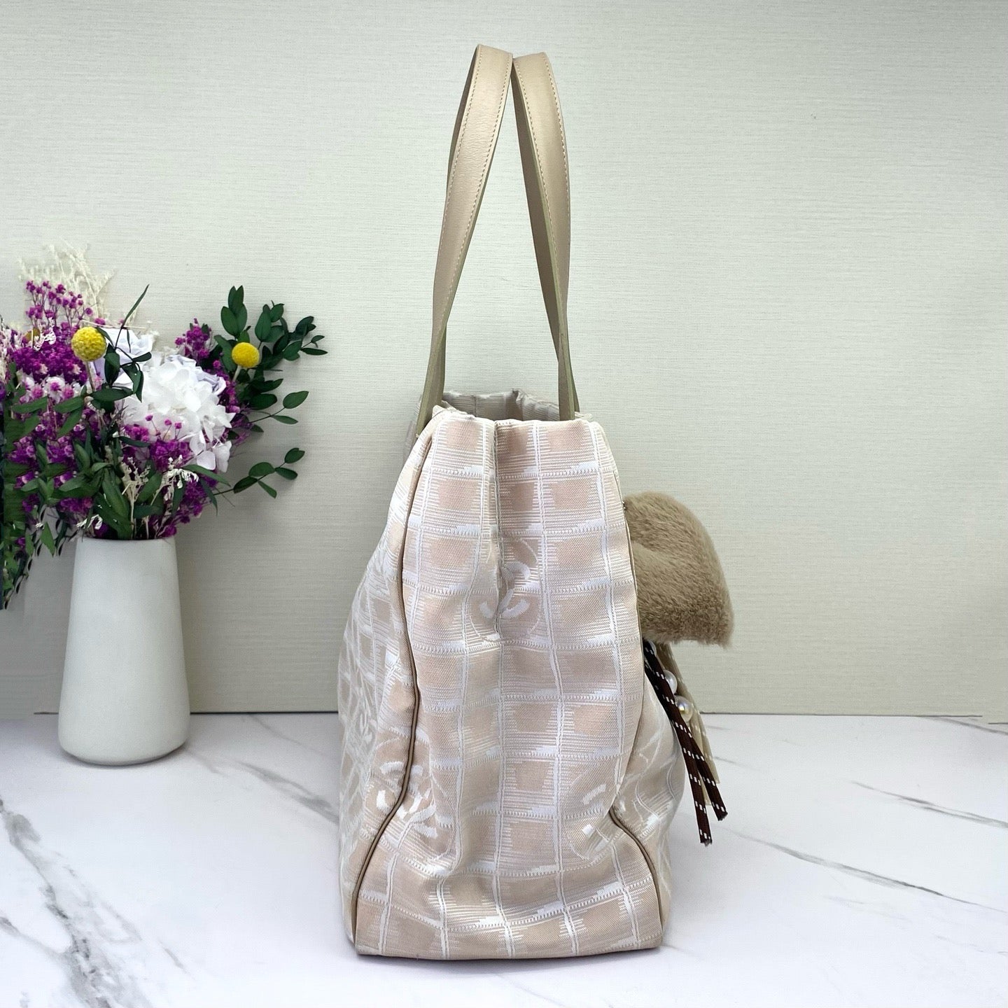 Chanel - Paris Biarritz Tote - Nylon - Champagne - (large)
