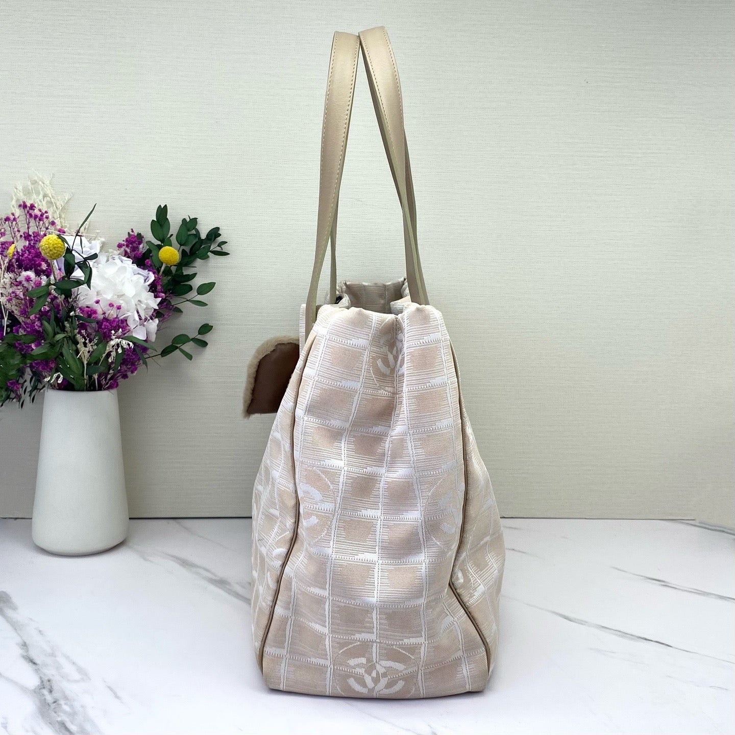 Chanel - Paris Biarritz Tote - Nylon - Champagne - (large)