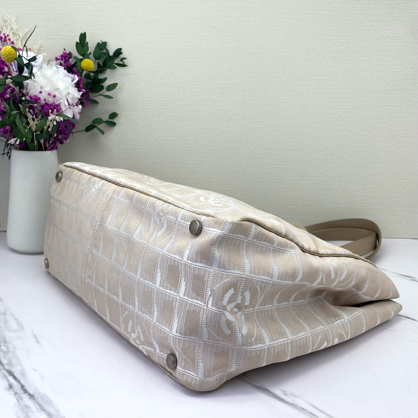 Chanel - Paris Biarritz Tote - Nylon - Champagne - (large)