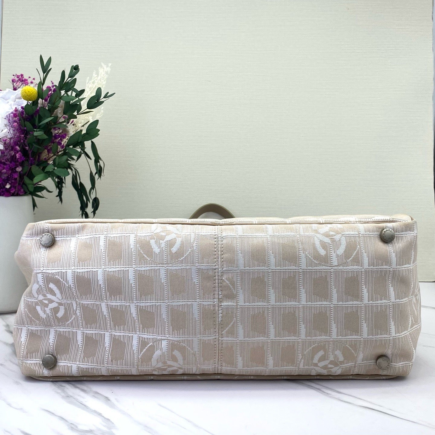 Chanel - Paris Biarritz Tote - Nylon - Champagne - (large)