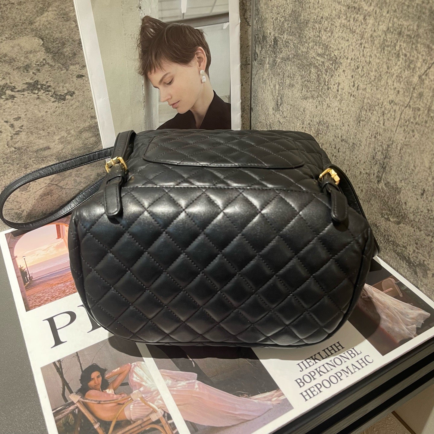 Chanel - Paris-Salzburg Backpack - Leather - Black - (Medium)