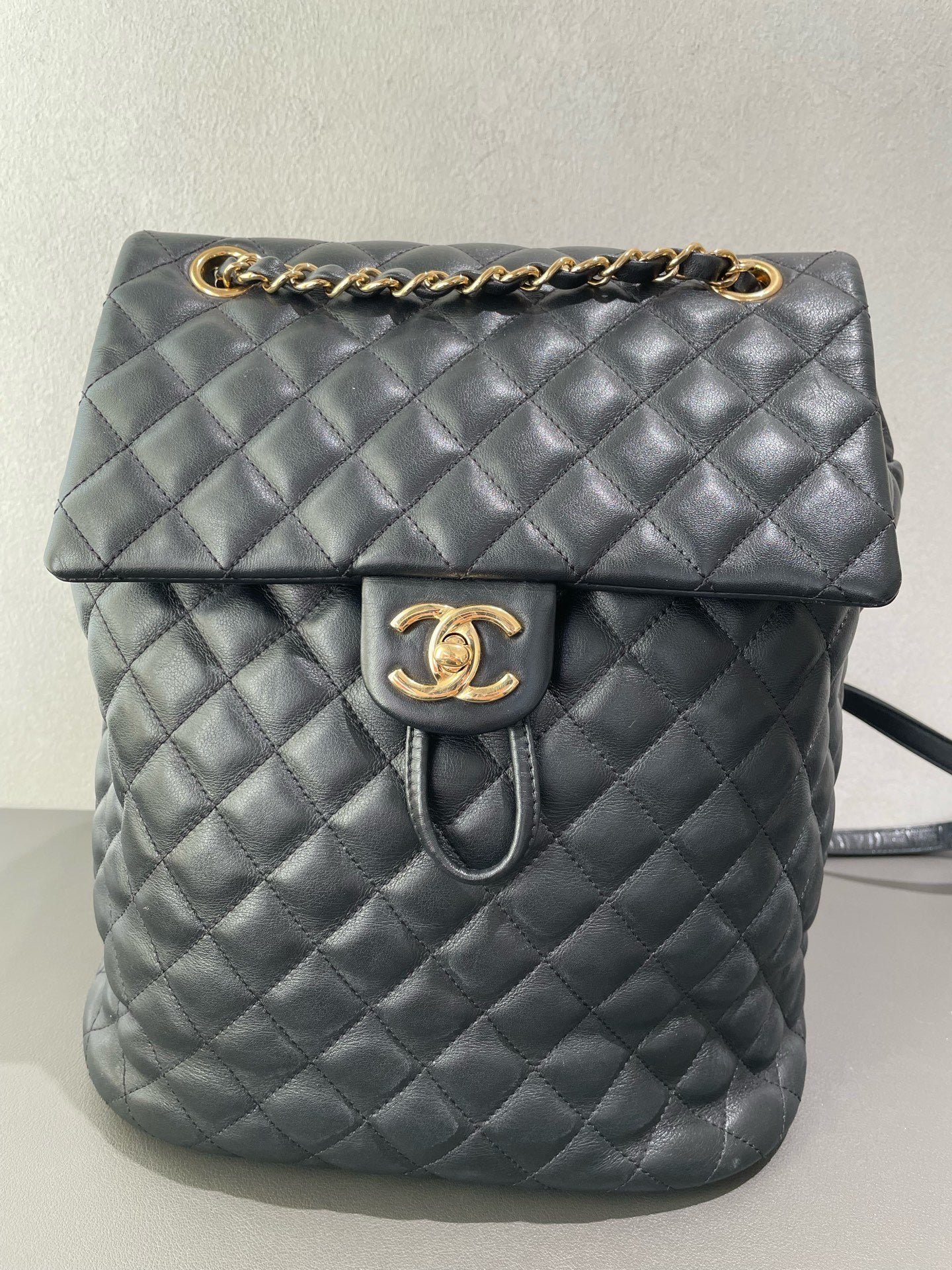 Chanel - Paris-Salzburg Backpack - Leather - Black - (Medium)