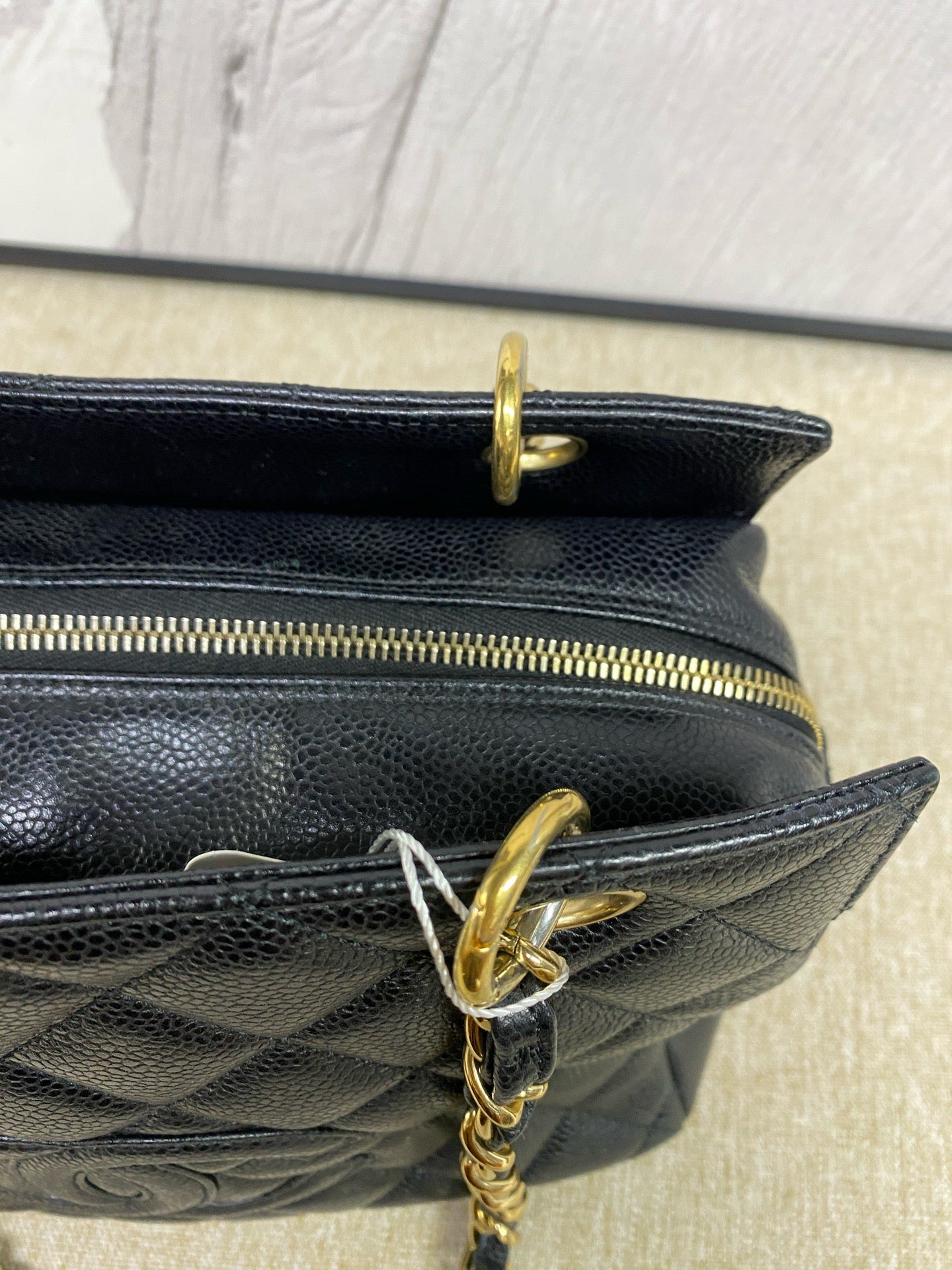 Chanel - Petit Timeless Tote (PTT Shopping Bag) - Caviar leather - Black - (Medium)