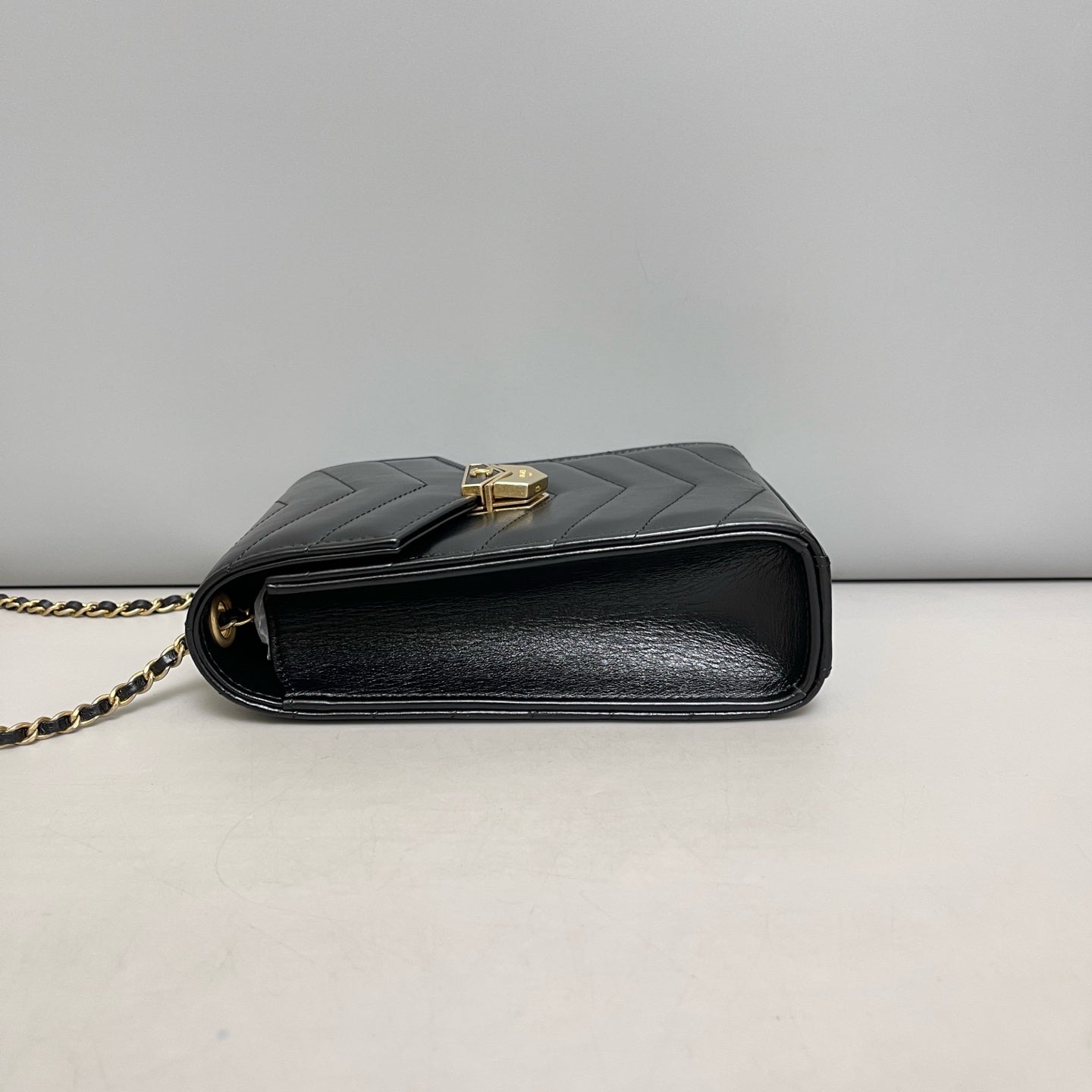 Chanel - Phone holder bag - Leather - Black - (mini)