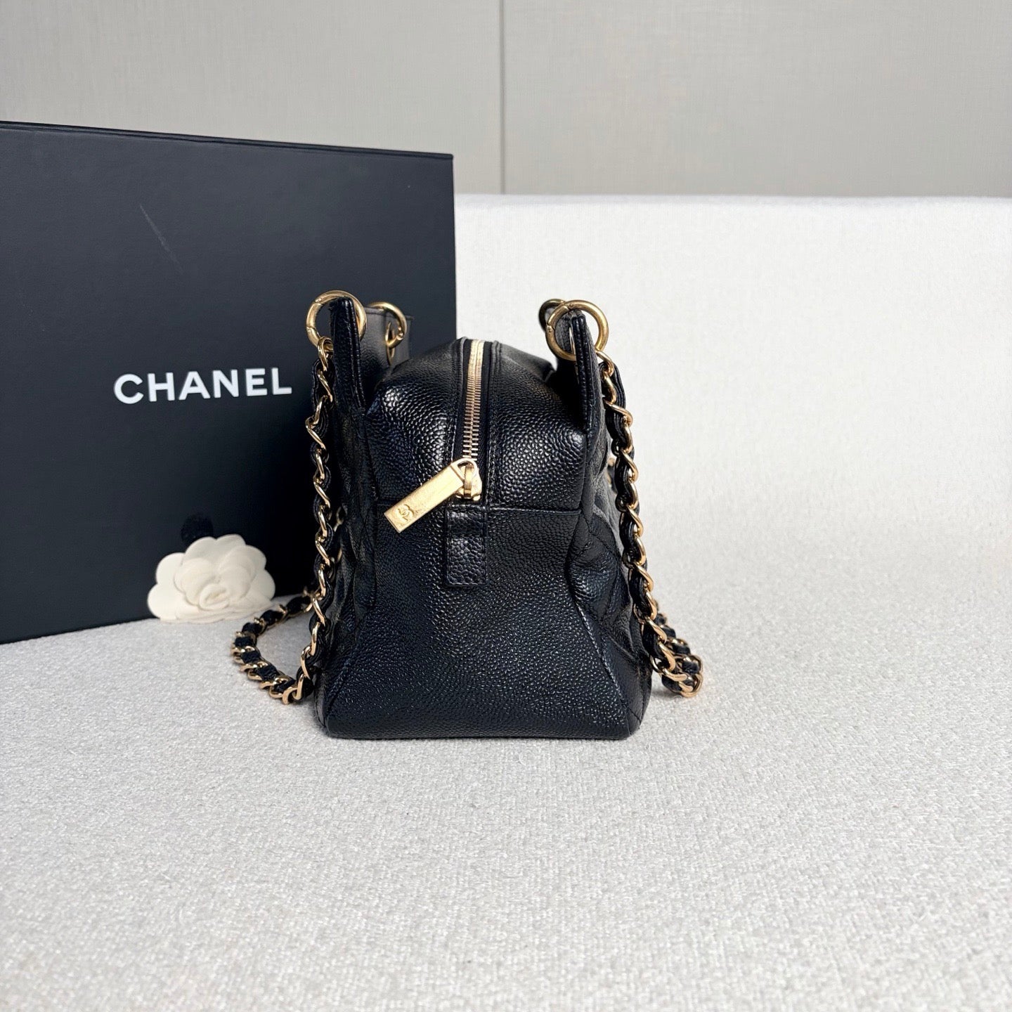 Chanel - PTT Shopping Bag - Caviar leather - Black - (medium)