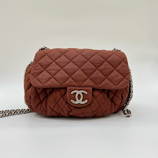 Chanel - Pumpkin Bag Large - Leather - Burgundy - (large)