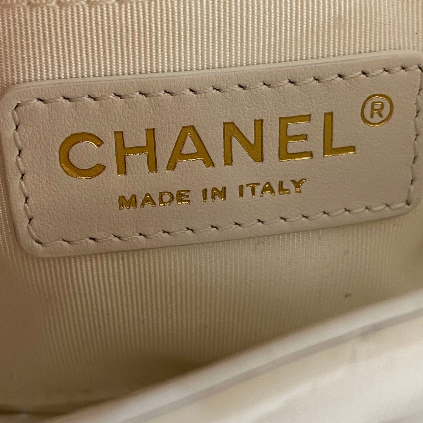 Chanel - Quilted Mother-Child Set - Lambskin leather - Black and White with Gold-Tone Hardware - (Small)